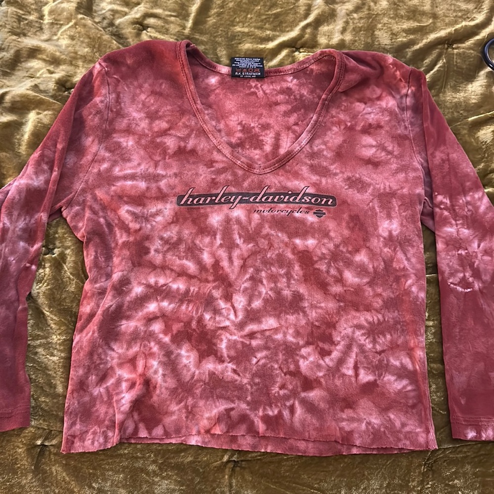 Harley Davidson vintage tie dyed long sleeve (M)